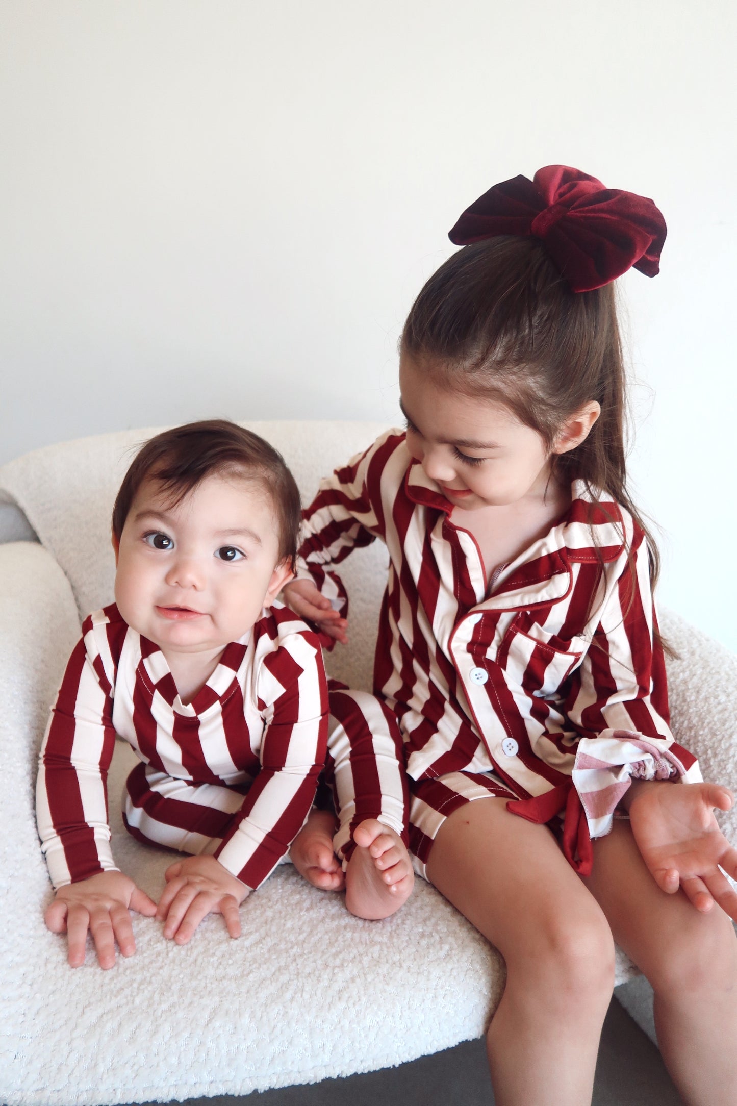 Children's Holiday Stripe Lounge Set