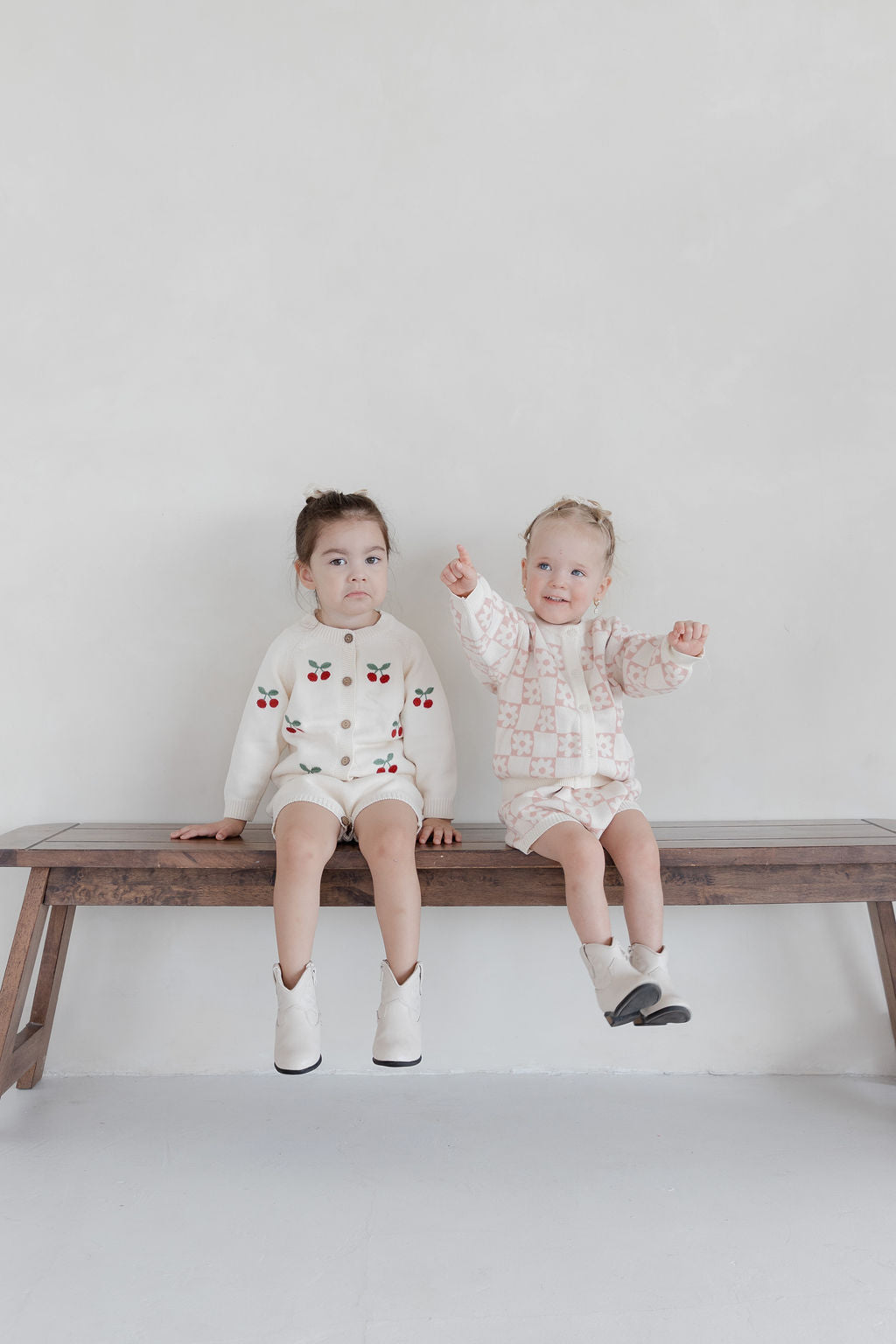 Floral Checker Jumper Set