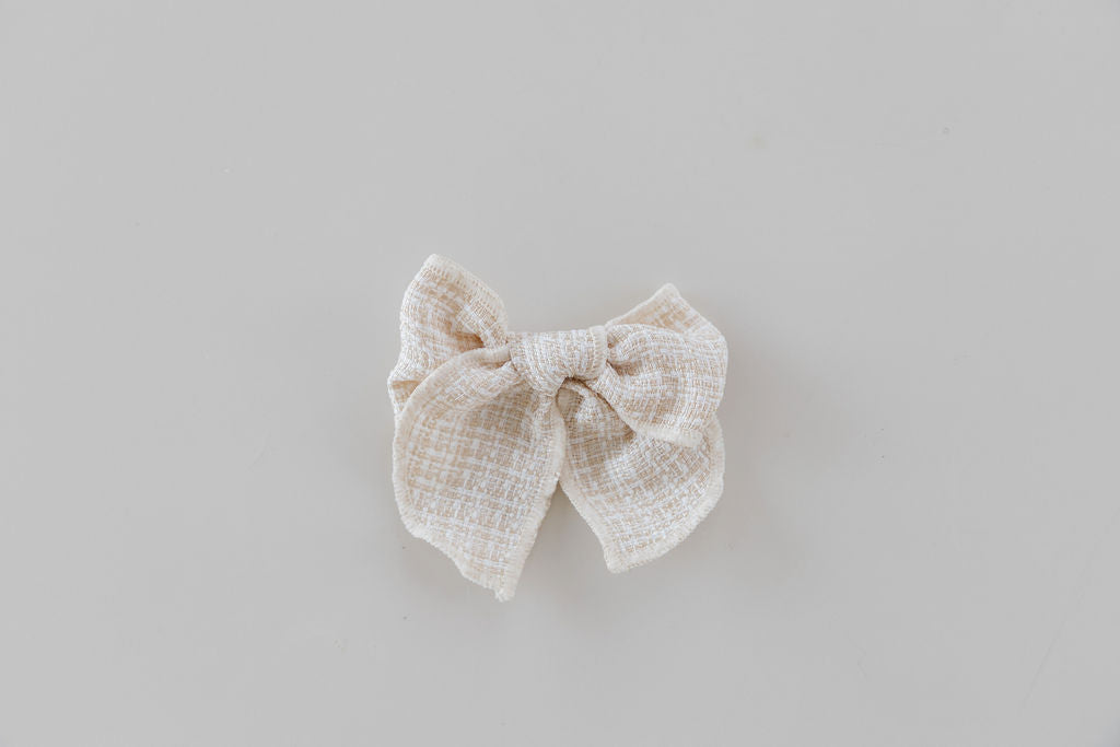 Tweed Bow Clips